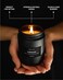Craft &amp; Kin Scented Candles for MenSmokey Fireside Scented CandleAromatherapy Candle, Candle for Men GiftsSoy Candles, Wood Wicked Candles, Spring Candles, Long Lasting CandlesMens Candles for Home.