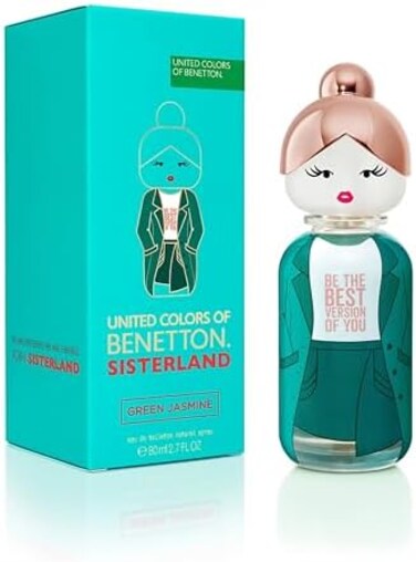 United Colors of Benetton Sisterland Green Jasmine Eau De Toilette Spray, 80 millilitre.