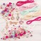 Make It Real - Juicy Couture Mini Crystal Sunshine - DIY Charm Bracelet Making Kit - Friendship Bracelet Kit with Swarovski Crystal Charms - ArtsCrafts Bead Kit for Girls - Makes 5 Bracelets.