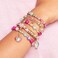 Make It Real - Juicy Couture Mini Crystal Sunshine - DIY Charm Bracelet Making Kit - Friendship Bracelet Kit with Swarovski Crystal Charms - ArtsCrafts Bead Kit for Girls - Makes 5 Bracelets.