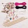 Make It Real - Juicy Couture Pink and Precious Bracelets - DIY Charm Bracelet Making Kit - Friendship Bracelet Kit with Charms, BeadsCords - ArtsCrafts Bead Kit for Girls - Makes 8 Bracelets.