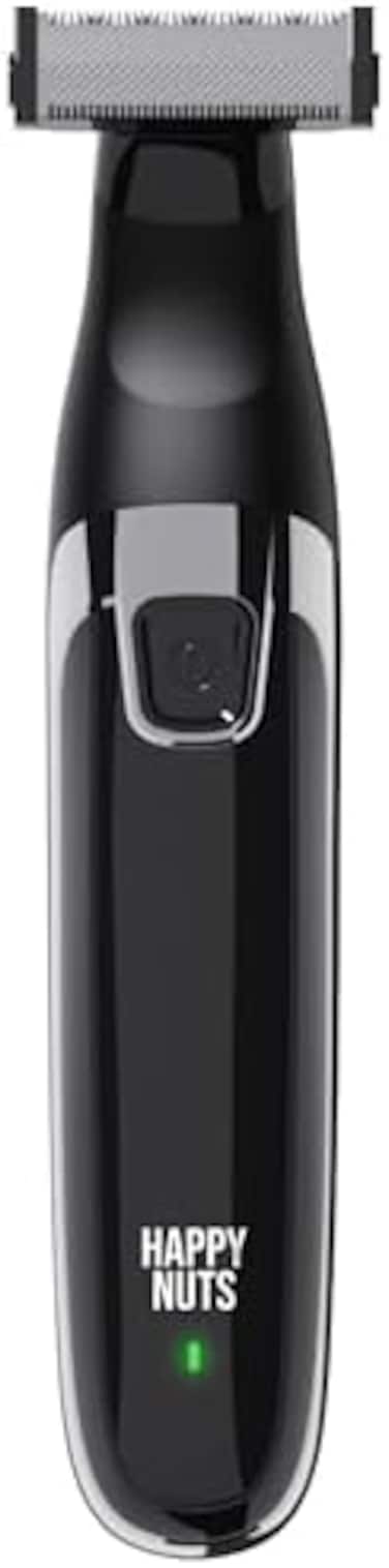 HAPPY NUTS The Ballber Electric Body Hair Trimmer for Men - Mens Body Groomer Kit for Privates - IPX7 Waterproof Shaver for Hard to Reach.