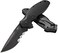 CRKT Shenanigan Black with Veff Serrations Everyday Carry, Serrated Edge Blade, Veff Serrations, Liner Lock, Glass Reinforced Nylon Handle, Pocket Clip K800KKP.