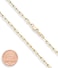 Miabella Solid 18K Gold Over Sterling Silver Italian 2. 5mm Paperclip Link Chain Necklace for Women Men, 925 Made in Italy.