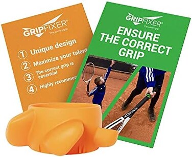 GRIPFIXER Tennis Grip Trainer - Learn The Correct Grip - Tennis Training Equipment - Grip Aid.