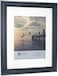 Malden International Designs 11x14 16x20 Rustic Blue Matted Picture Frame.