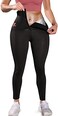 KUMAYES Sauna Leggings for Women Sweat Pants High Waist Compression Slimming Hot Thermo Workout Training Capris Body Shaper.