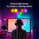 مجموعة إمبريلا هيكسلايتس المكونة من 7 مصابيح سداسية الشكل، ألواح جدارية RGB يتم التحكم فيها عن طريق اللمس أو جهاز التحكم عن بعد، ألواح إضاءة LED سداسية الشكل - مثالية لغرفة المعيشة وغرفة النوم وغرفة ا