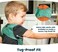 Tiny Twinkle Mess-Proof Apron Toddler Bibs w/Tug-Proof Closure, Baby Food Bibs, 2 Pack Rose Burgundy, (Small 6-24 Months.