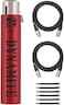 sE Electronics DM1 Dynamite Active In-line Microphone Preamp with 28dB Gain Bundle with 2 20-FT XLR Microphone Cables and 7-Pack Cable Ties.