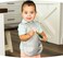 Tiny Twinkle Mess-Proof Apron Toddler Bibs w/Tug-Proof Closure, Baby Food Bibs, 2 Pack Grey Indigo, (Small 6-24 Months.