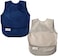 Tiny Twinkle Mess-Proof Apron Toddler Bibs w/Tug-Proof Closure, Baby Food Bibs, 2 Pack Grey Indigo, (Small 6-24 Months.