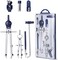 Mr. Pen- Professional Geometry Set Metal Compass, 7 pcs, Geometry Precision Tool Set with Shatterproof Storage Box, Drafting ToolsDrafting Kits, Circle Drawing Tools for Engineers Students.
