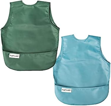 Tiny Twinkle Baby Bibs Proof Baby Bib Feeding Bibs for 0-24months Babies with Adjustable Side Closure Machine Washable Baby Food Bibs Super Light and Easily Wipe Clean with Food Crumb Catcher Pocket.