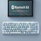 MOFII Bluetooth Wireless Keyboard for iPad, Laptop, PC, Mac, Smartphone, Connect 3 Bluetooth Devices, Cute Colorful Round Keys Retro Aesthetic Keyboard - Blue.