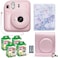 Fujifilm Instax Mini 12 Instant Camera Blossom PinkFuji Instax Film Value Pack (40 SheetsShutter Accessories Bundle, Incl. Compatible Carrying Case, Quicksand Beads Photo Album 64 Pockets.