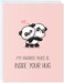 ALY LOU Valentines Day Anniversary Card for Her Him/Girlfriend Wife/Husband Boyfriend, Friendship Thank You Birthday Vday Kawaii Greeting Card (Inside Your Hug.