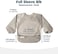 Tiny Twinkle Mess Proof Baby Bib, 2 Pack Long Sleeve Bib Outfit, Waterproof Bibs for Toddlers, Machine Washable, Tug Proof (Grey Indigo, Large 2-4 Years.
