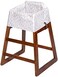 J.L. Childress Healthy Habits by Disposable Restaurant High Chair Cover Individually Wrapped for Travel Convenience, Stars/Hearts/Arrows.