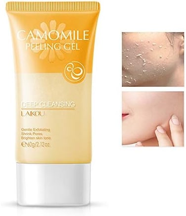 BEUKING Face Camomile Peeling Gel Deep Cleansing Moisturizing Smoothing Gentle Exfoliating Remove Dirt Tighten Pores Improving Face Skin.