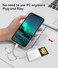 Oyuiasle SD Card Reader for iPhone iPad,Oyuiasle Trail Game Camera SD Card Reader Viewer,Memory Card Reader Adapter with SDMicroSD Card Slots,Plug and Play.