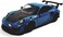 Kinsmart 2010 Porsche 911 GT2 RS Aqua Blue 1/36 Scale Diecast Metal Model Toy Sports Car.