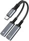 ZOOAUX USB C Splitter, Dual USB C Headphone and Charger Adapter, 2-in-1 Type C Audio Dongle Cable with PD 60W Fast Charging Support Call Music for Pixel 4 3 XL, Galaxy S23 S22 S21, Xperia.