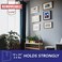 Crebri Canvas Hangers for Walls - Painting Hangers, Removable Wall Art Hanger (4 Hooks, 8 StripsHolds up to 18 x 24" canvases 3-4 lbs.
