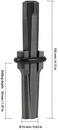 ZEONHAK 14 PCS Wedge and Feather Shims, Heavy Duty 5/8 Inch Plug Shim and Wedge for Stone, Rock, Granite, Marble, Concrete.