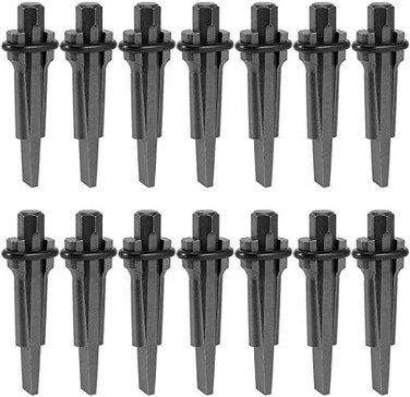 ZEONHAK 14 PCS Wedge and Feather Shims, Heavy Duty 5/8 Inch Plug Shim and Wedge for Stone, Rock, Granite, Marble, Concrete.