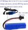 Blomiky 2 Pack 3. 7V USB Charger Cable with SM-2P Plug Connector for Mini RC Amphibious Stunt Car Boat Trucks 1S Li-ion and Li-Po Battery / 3. 7V USB 2.