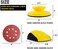 S SATC Hand Sanding Block 5 Inch Hook and Loop Hand Sanding Pad Round and Mouse-shaped Hand Sanding Holder for 5 Inch Hook and Loop Discs, 2 PCS.