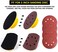 S SATC Hand Sanding Block 5 Inch Hook and Loop Hand Sanding Pad Round and Mouse-shaped Hand Sanding Holder for 5 Inch Hook and Loop Discs, 2 PCS.