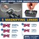 Vision Aid Magnifying Glasses with LED Light, 5 Lenses, Headband, Storage CaseHands Free Lighted Head Mount Magnifier for Hobby Crafts Macular Degeneration Cross Stitch Diamond Painting Close Work.