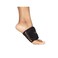 Copper Fit unisex adult Rapid Relief Plantar Fascia Arch Foot Wrap with Hot or Cold Gel Pack, Black, Adjustable.