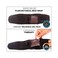Copper Fit unisex adult Rapid Relief Plantar Fascia Arch Foot Wrap with Hot or Cold Gel Pack, Black, Adjustable.