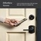 Level Home Inc Level Lock Smart Lock, Keyless Entry, Smartphone Access, Bluetooth Enabled, Works with Apple HomeKit - Matte Black.
