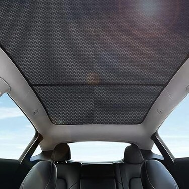 Topfit for Model Y Sunshade Roof Window Insulation UV Rays Protection Sun Shade for Tesla Model Y Heat Blocking Shades.