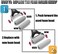 EASACE Lotion Applicator for BackBody, Long Handle 21. 5inch Adjustable Lotion Roller with 2 Replacement Roller for Back self(Silver.