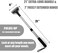 EASACE Lotion Applicator for BackBody, Long Handle 21. 5inch Adjustable Lotion Roller with 2 Replacement Roller for Back self(Silver.