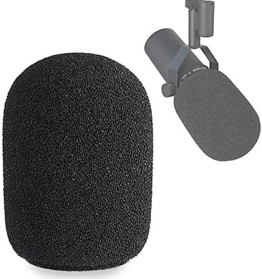 YOUSHARES SM7B Pop Filter for Shure Dynamic Vocal Microphone, Windscreen Compatible With RK345 and A7WS Replacement.