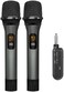 VeGue Wireless Microphone, UHF Cordless Dual Handheld Dynamic Mic Set with Rechargeable Receiver, for Karaoke Party, Voice Amplifier, PA System, Singing Machine, Church, Wedding, Meeting, 200ft (WM-2.