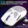 XINMENG Wireless Gaming Mouse Lightweight Honeycomb Design 3200 DPI Rechargeable Gaming Mouse with 16 Rainbow Backlit, USB Receiver,Compatible with PC Gamers and Xbox and PS4 Users.
