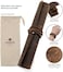 moonster Genuine Leather Sheets for Crafts, Tooling Leather Sheet 12" x 24" - Full Grain Brown Buffalo Leather Fabric, Leather Crafting Kit, Veg Tan Leather for Leather Craft with 36" Leather Cord.
