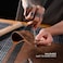 moonster Genuine Leather Sheets for Crafts, Tooling Leather Sheet 12" x 24" - Full Grain Brown Buffalo Leather Fabric, Leather Crafting Kit, Veg Tan Leather for Leather Craft with 36" Leather Cord.
