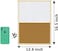 OWLKELA Dry Erase Cork Board 16. 5"x12. 6", Notice Pin Board, Memo Board, Vision Board, Bulletin Board for Office, Classroom or Home, Mounting Hardware and Push Pins Included, Wooden Frame.