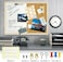 OWLKELA Dry Erase Cork Board 16. 5"x12. 6", Notice Pin Board, Memo Board, Vision Board, Bulletin Board for Office, Classroom or Home, Mounting Hardware and Push Pins Included, Wooden Frame.