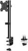 MOUNTUP Single Monitor Mount, Adjustable Monitor Stand for Max 32 Inch Flat Curved Computer Screen, Monitor Arm Desk Mount Fit VESA 75x75100x100, up to 17. 6lbs, with C-Clamp and Grommet Base, Black.