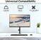 MOUNTUP Single Monitor Mount, Adjustable Monitor Stand for Max 32 Inch Flat Curved Computer Screen, Monitor Arm Desk Mount Fit VESA 75x75100x100, up to 17. 6lbs, with C-Clamp and Grommet Base, Black.