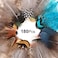 MWOOT 9 Styles Assorted Crafts Feathers, 180Pcs DIY Dreamcatcher Crafts Art Decor Feathers, DIY Earring Wings Carnival Party Mask Activities Project Accessories Small Feather - Mixed Green Blue Brown.